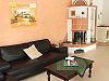 gem�tliche Couchecke mit Kamin
